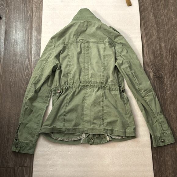 Daytrip Green Army Jacket M Lightweight Boho Cabincore Fisherman Gorpcore Skater - Picture 6 of 15